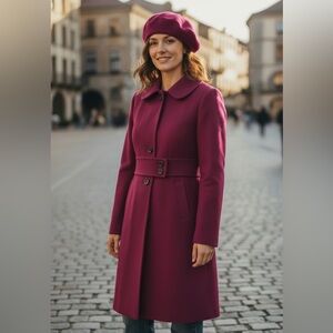 Wool Cashmere Blend Coat